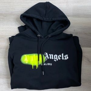 Palm Angels sprayed logo print Hoodie Size M New